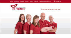 Desktop Screenshot of dr-froemsdorf.de