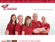 Tablet Screenshot of dr-froemsdorf.de